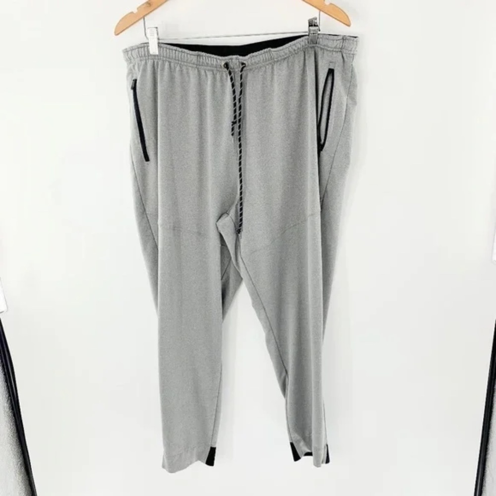 Spider Mens Jogger Pants Drawstring Athletic Gray Black Sz XXL
